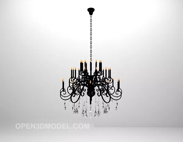 Chandelier European Style 3d model Chandelier European Style 3d model