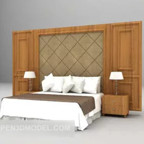 Furniture Wood Double Furniture 3d model