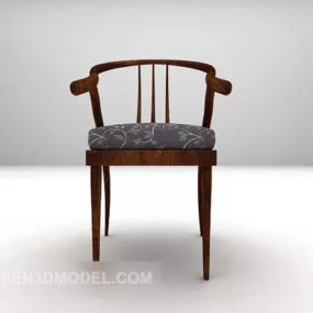 Lounge Chair Wooden 3d model