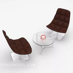 Modern Style Table And Chair 3d model