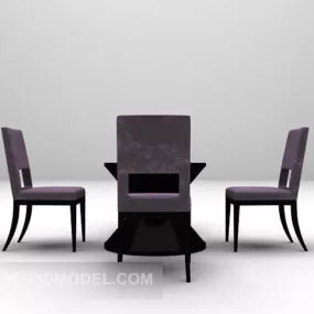 Table And Chair Combination V3 3d model