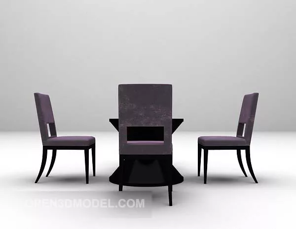 Table And Chair Combination V3 3d model Table And Chair Combination V3 3d model