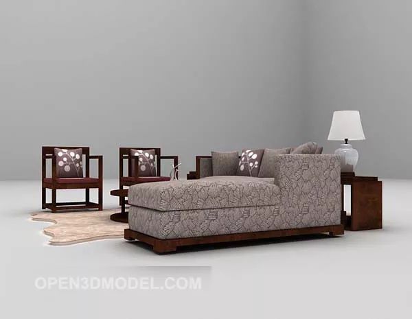 Wood Multiplayer Wood Sofa Furniture 3d model Wood Multiplayer Wood Sofa Furniture 3d model