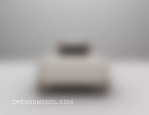 White Sofa Elegant Vintage 3d model White Sofa Elegant Vintage 3d model