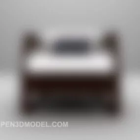 Modern Wooden Sofa Home Furniture 3d model