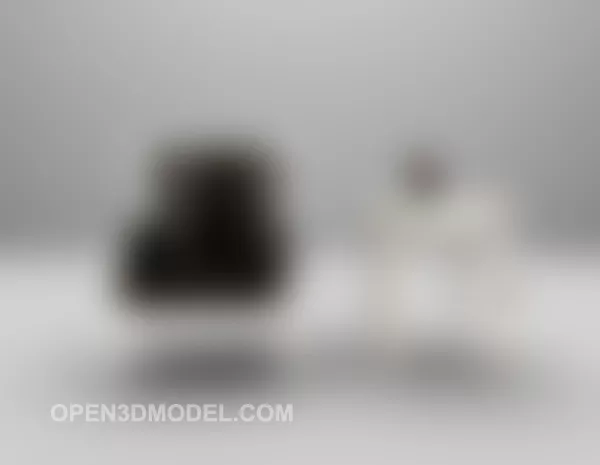 European Single Sofa Large Full Set 3d model European Single Sofa Large Full Set 3d model