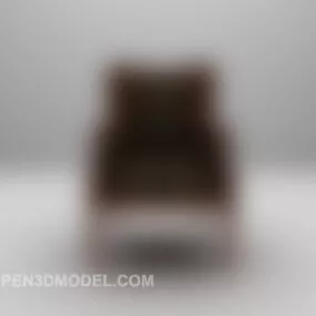 European Retro Pattern Sofa V1 3d model