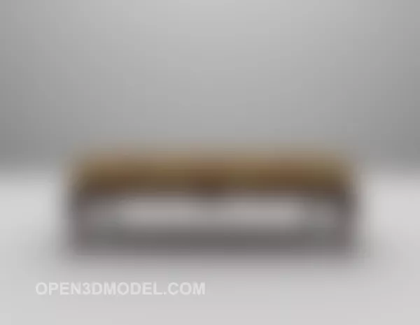 Square Cubic Coffee Table 3d model