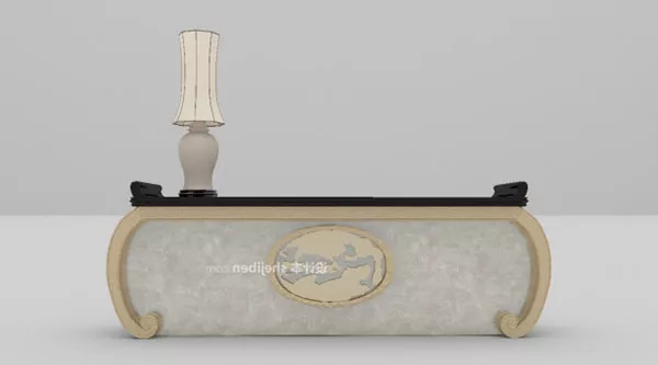 European White Luxury Marble Table 3d model European White Luxury Marble Table 3d model