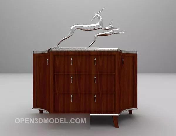 Animal Sculpture Decoration Set 3d model