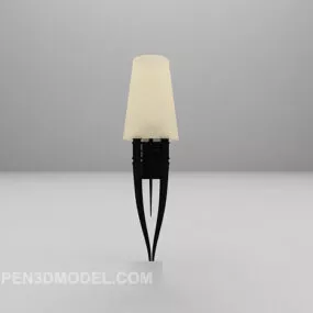 European Art Wall Lamp Decor 3d model