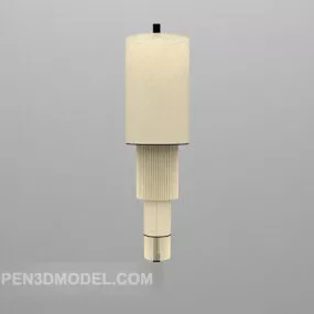 White Wall Lamp Tube Shade 3d model