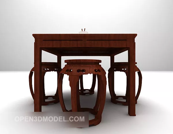 Chinese Table And Chair Traditional 3d model Chinese Table And Chair Traditional 3d model