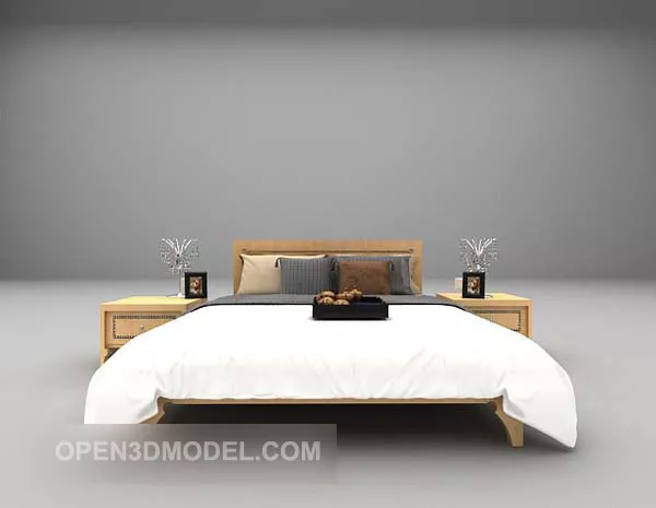 Nightstand Curved Edge 3d model