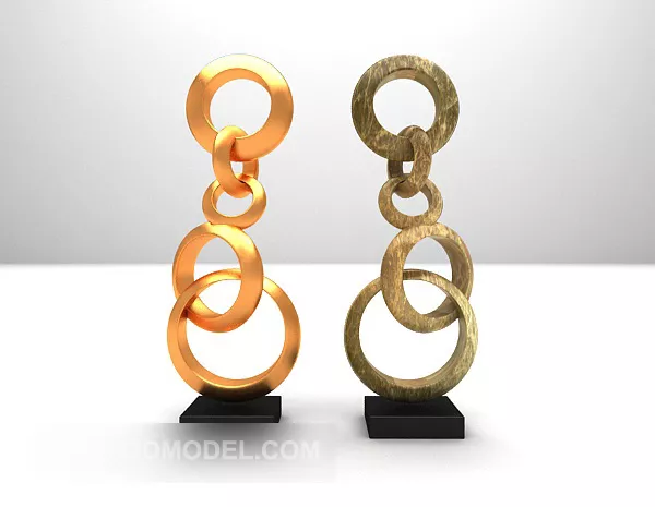 Sculpture Abstract Human Shape 3d model