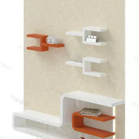 Decorative Wall Shelf 3d model