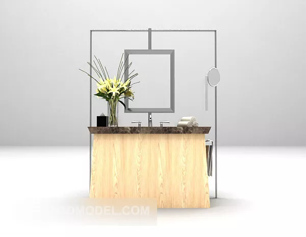 Mirror Cabinet With Light 3d model