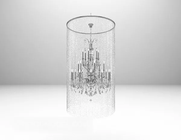 Fancy Diamond Chandelier 3d model Fancy Diamond Chandelier 3d model