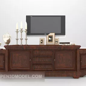 European Home Classic Tv Cabinet 3d model