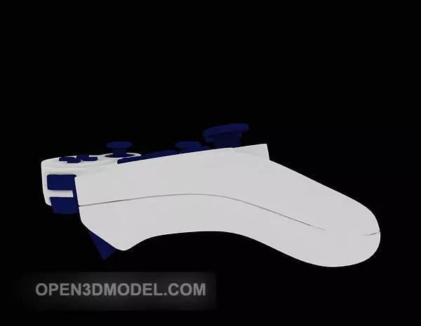 White Gamepad 3d model White Gamepad 3d model
