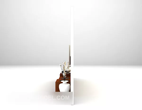 European Tv Cabinet Decor 3d model European Tv Cabinet Decor 3d model
