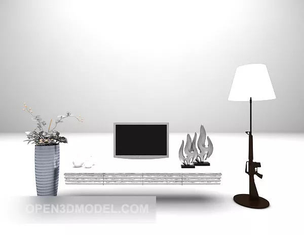 Tableware Vase Wire Frame 3d model