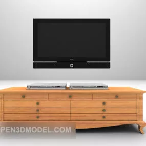 Simple Tv Cabinet European Style 3d model