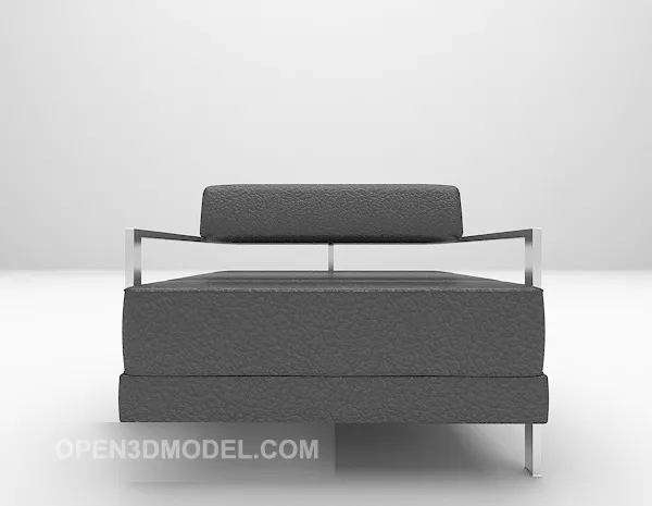 Modern Black Leather Sofa V1 3d model Modern Black Leather Sofa V1 3d model
