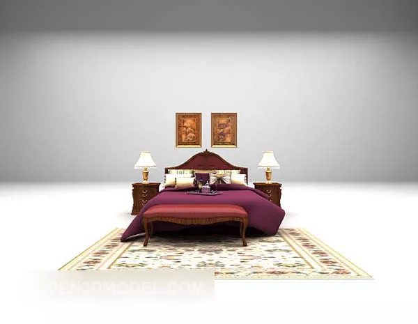 Carpet Round 3d model