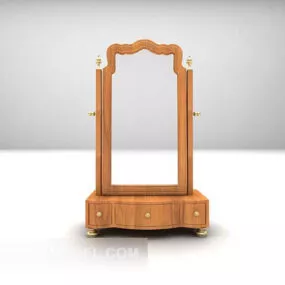 Dressing Mirror Frame With Cabinet 3d model