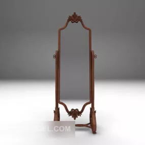 Mirror Wood Frame V1 3d model