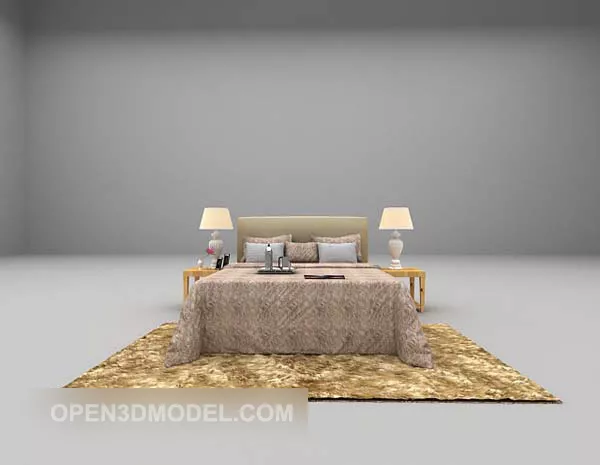 Wrinkled Carpet 3d model