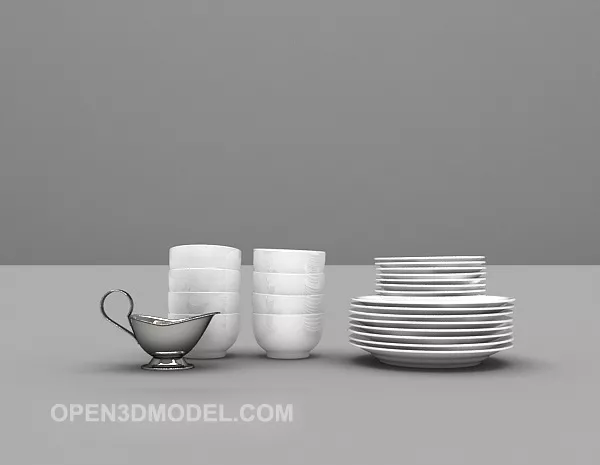 Tableware 3d model Tableware 3d model