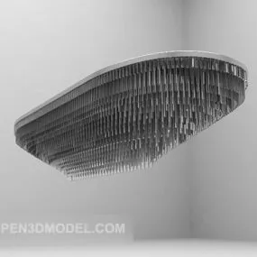 Large Chandelier Modern Style 3d model