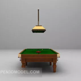 Sport Tennis Table With Hanging Lamp 3d model