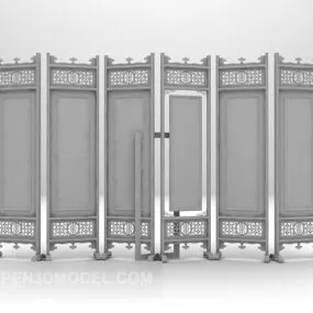 Chinese Vintage Screen Partition Furniture 3d model