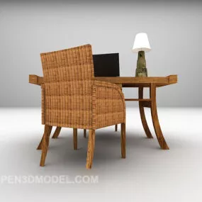 Chinese Desk Table 3d model