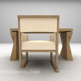 Home Modern Style Table And Chair 3d model