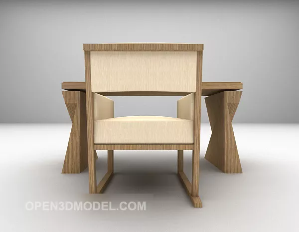 Home Modern Style Table And Chair 3d model Home Modern Style Table And Chair 3d model