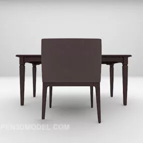 European Minimalist Desk Chair Furniture 3d model