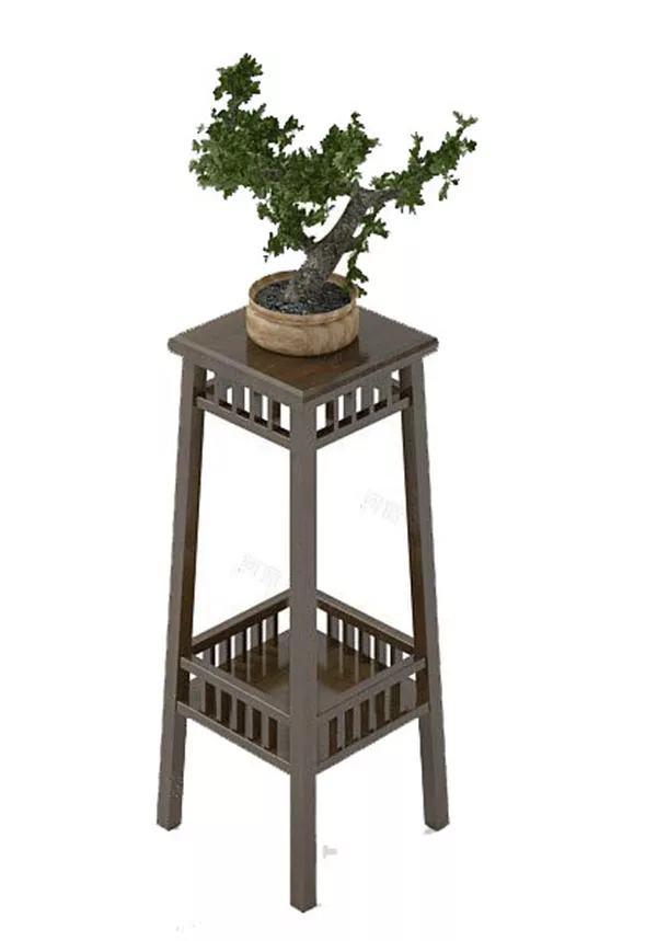Small Potted Bonsai Tree 3d model Small Potted Bonsai Tree 3d model