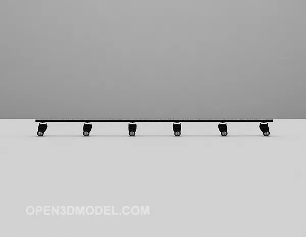 Track Spotlight Ceiling Mounted 3d model