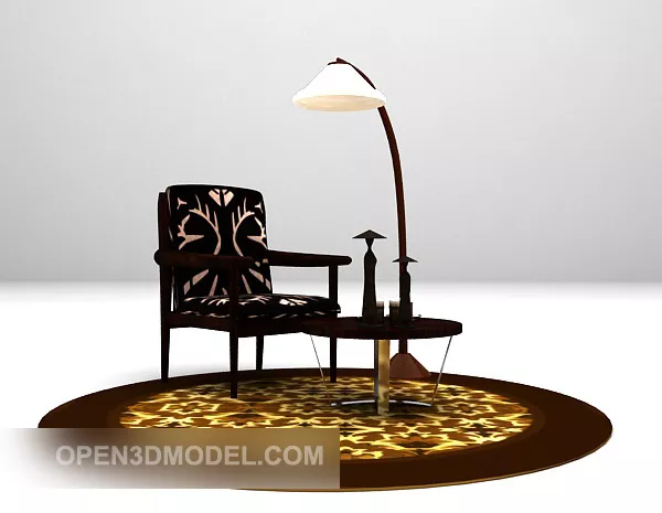 Square Carpet Modular 3d model