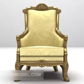 Classic European Single Sofa 3d model