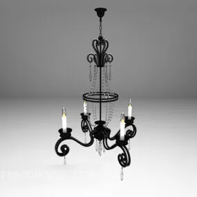 Classic European Chandelier V1 3d model