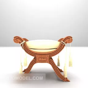 European Home Chair Classic Style 3d model