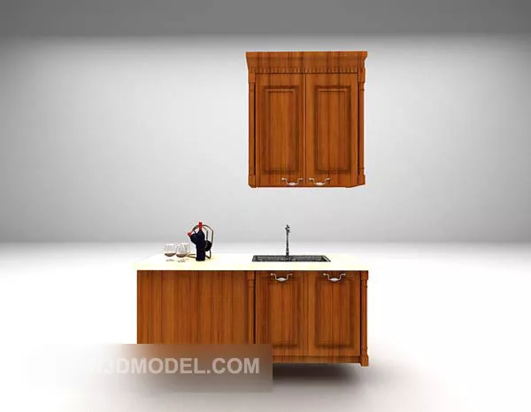 Kitchen Wooden Appliance Furniture 3d model Kitchen Wooden Appliance Furniture 3d model