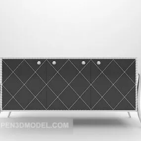 Grey Color Cabinet Furniture 3d model