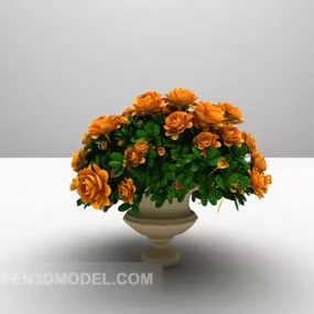 Plant Flower Vase Decoration Furniture 3d model