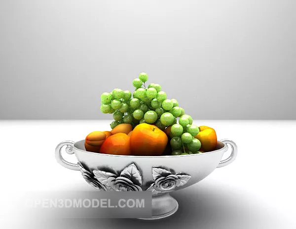 Single Peach Fruit 3d model